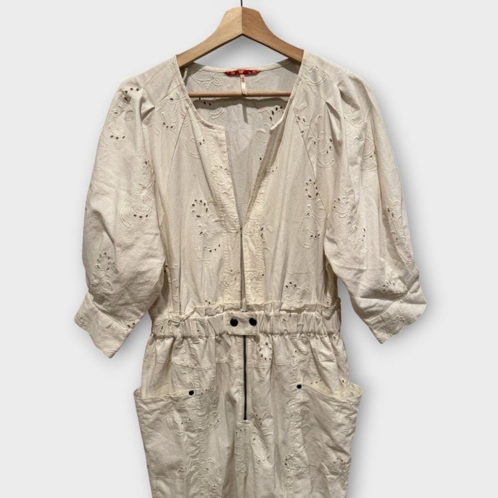 NEW Free People Loving You Cotton Jumpsuit Size Medium - Picture 8 of 13